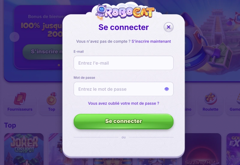 Robocat Login